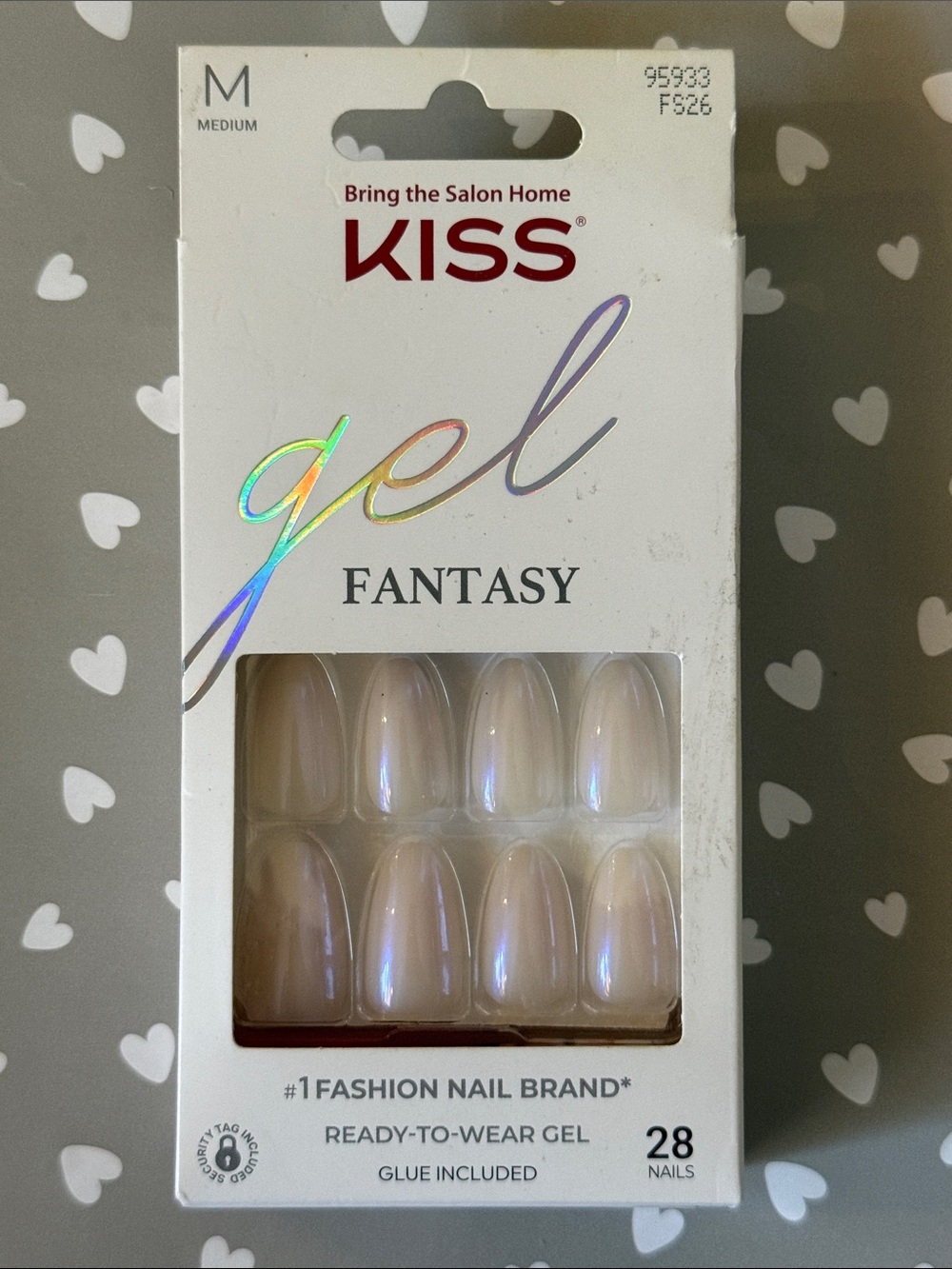 Kiss Gel Fantasy Press On Nails Medium Length